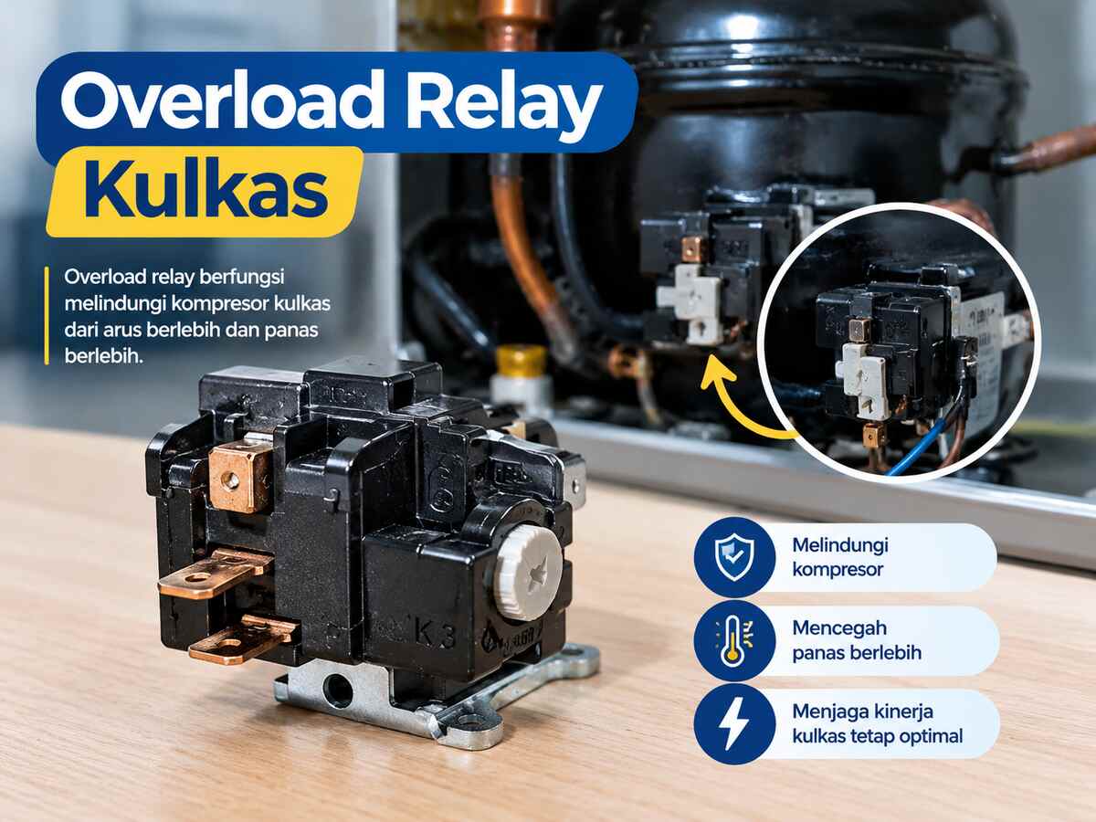 Gambar Overload Relay Kulkas