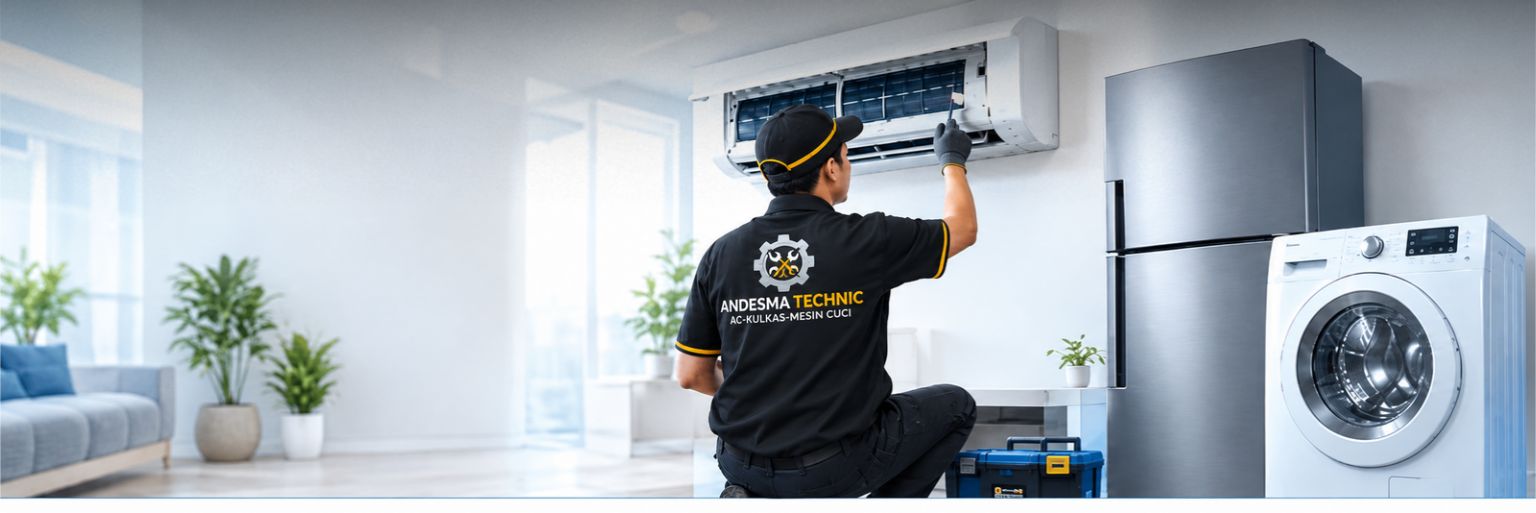 Jasa Service AC,<br>Mesin Cuci & Kulkas<br>Tangerang Selatan